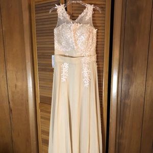 Posh Tiffany Bridesmaids gown